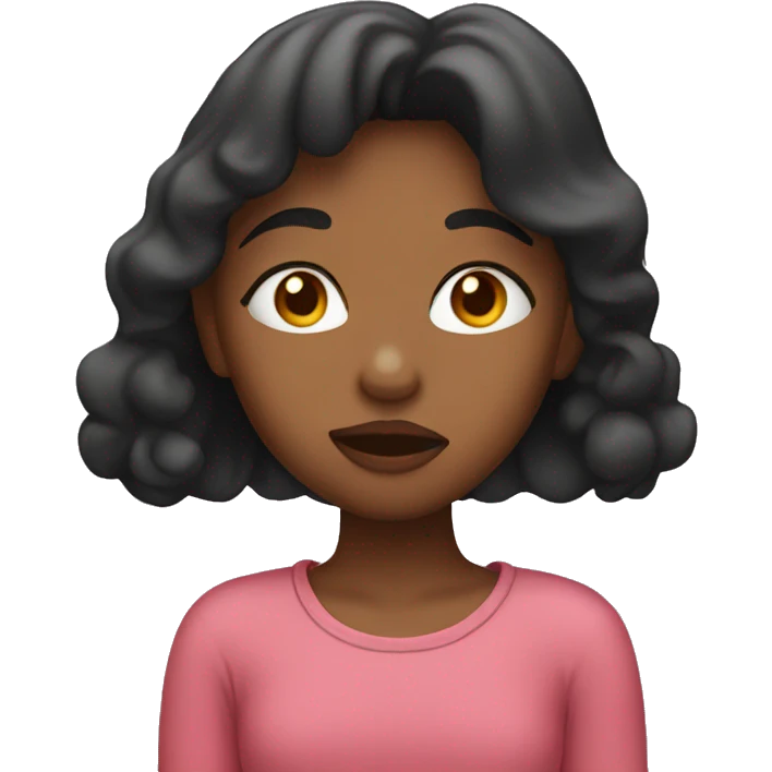 Girl kissing face emoji