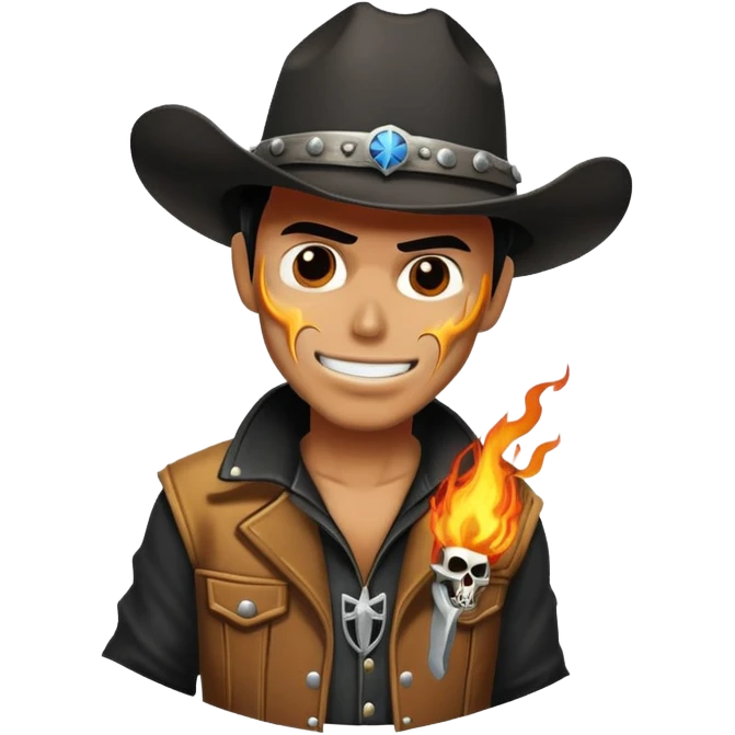 Ghost Rider Cowboy emoji