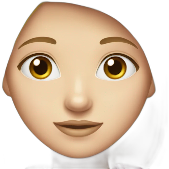 Girl-blond with pink cap and blue eyes emoji