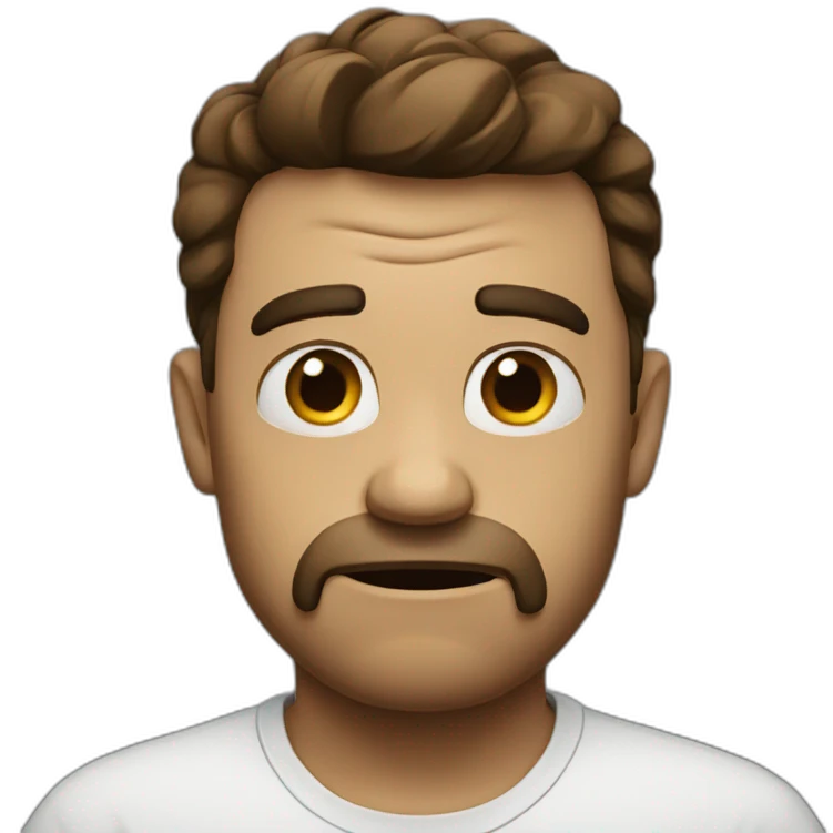 not happy emoji