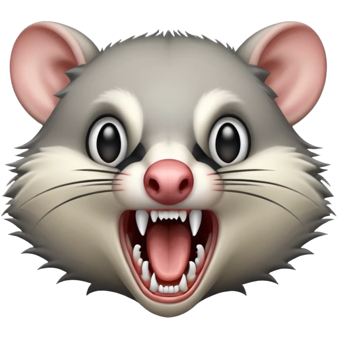 screaming opossum emoji