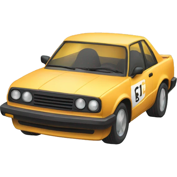 Cat drive drift car emoji