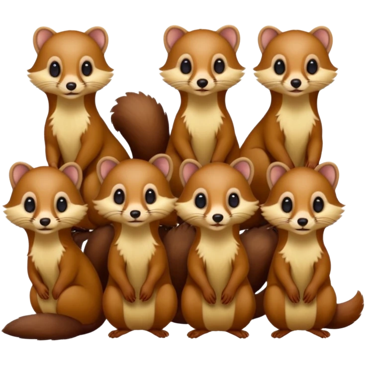 5 martens, 1 weasel emoji