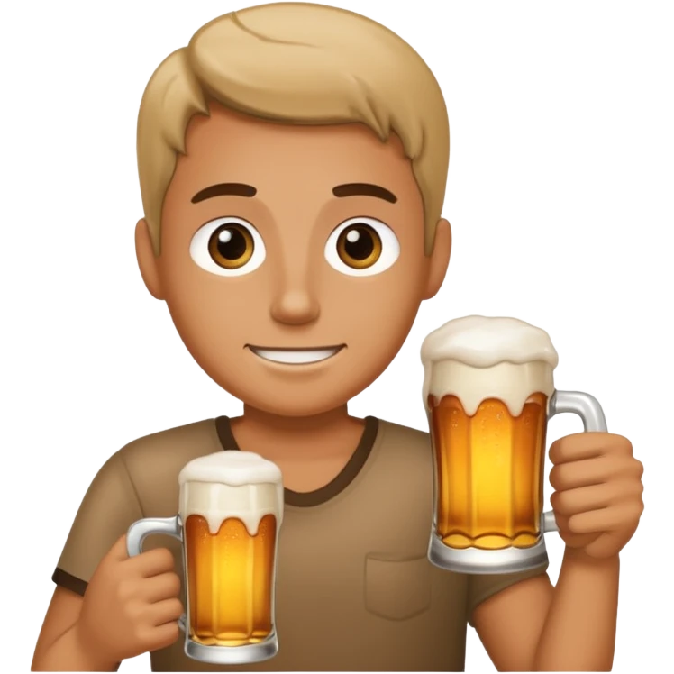 tv with beer in hand emoji
