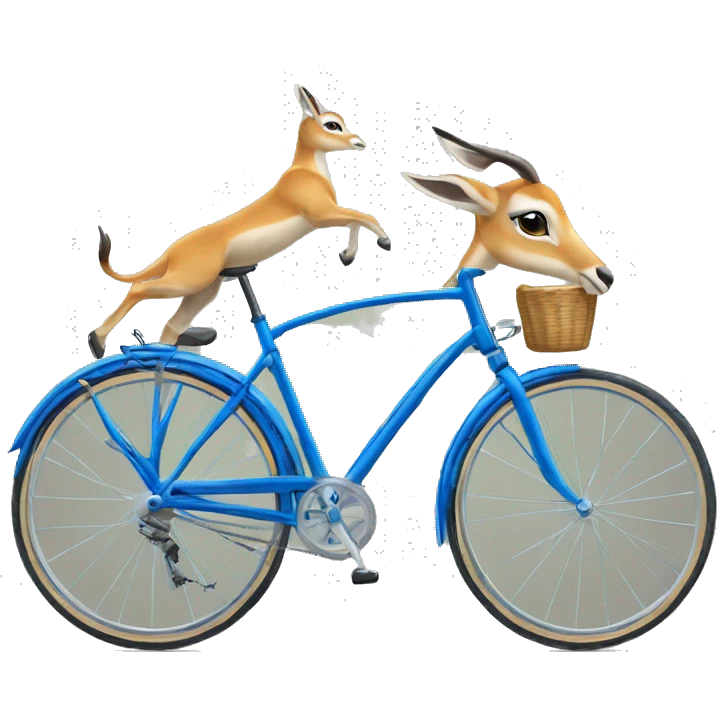 Gazelles bleues sur vélo  emoji