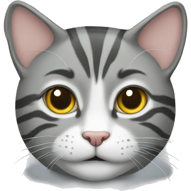 grey tabby cat  emoji