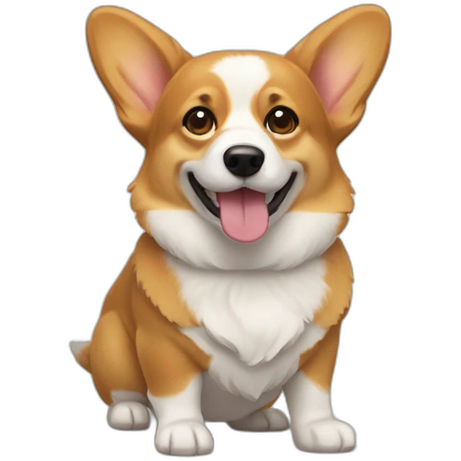 Corgi mestizo emoji