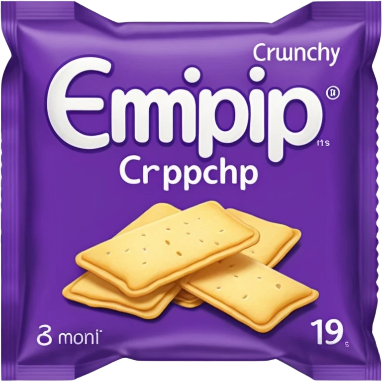 purple pacaged chip emoji