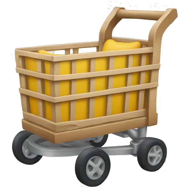 cart that comes out of an iphone emoji