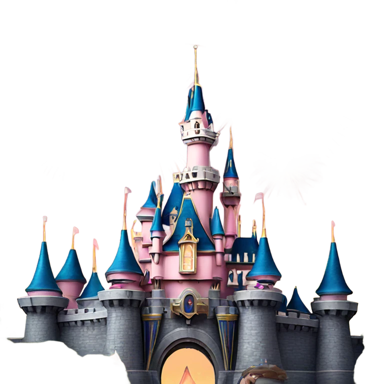 Disneyland Castle with Fireworks emoji