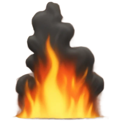 brick wall on fire emoji