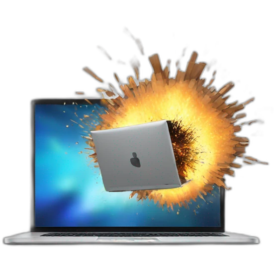 exploding laptop emoji