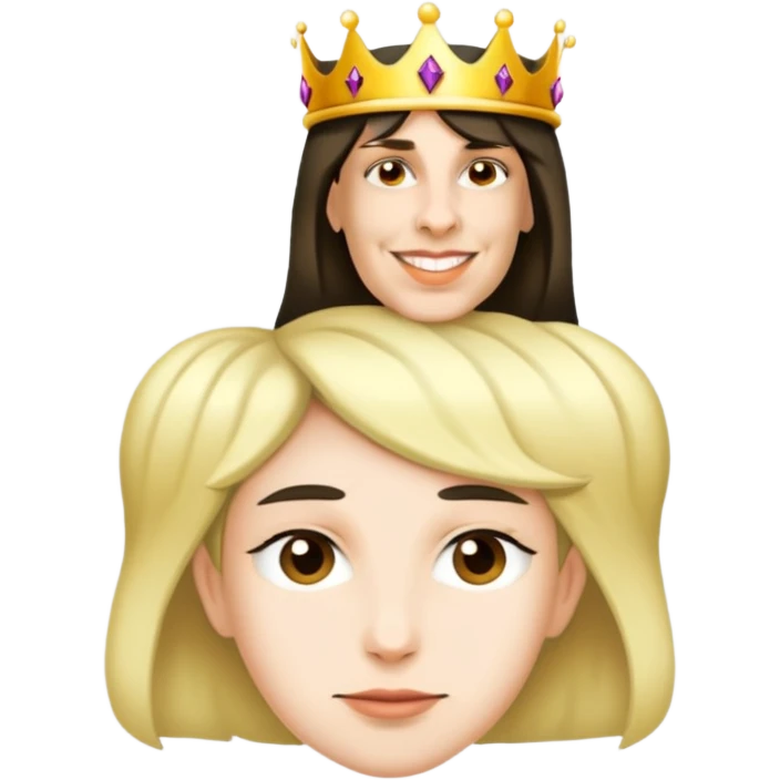Wearing a crown emoji