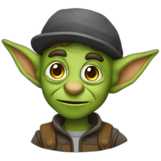 A goblin programmer emoji