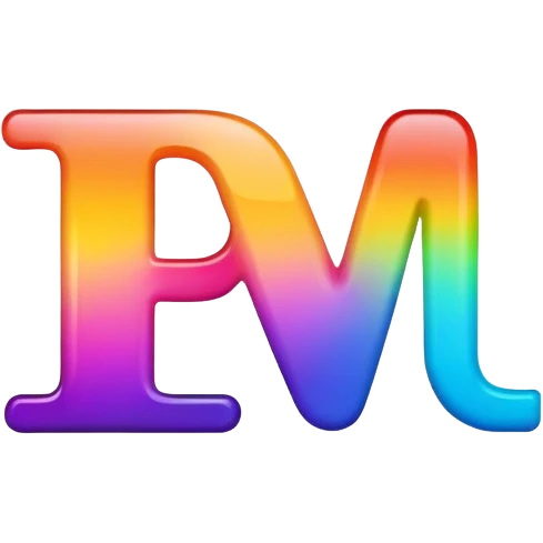 letters PNL fun gradient emoji