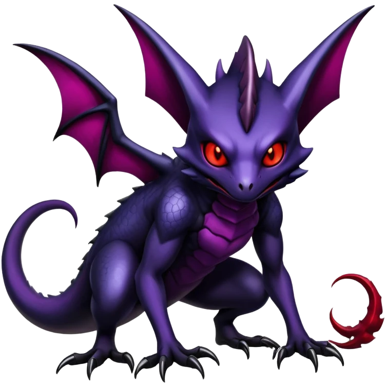 Shiny Epic Badass Gothic Dark Evil Noibat-Salandit-Darkrai-Hybrid emoji