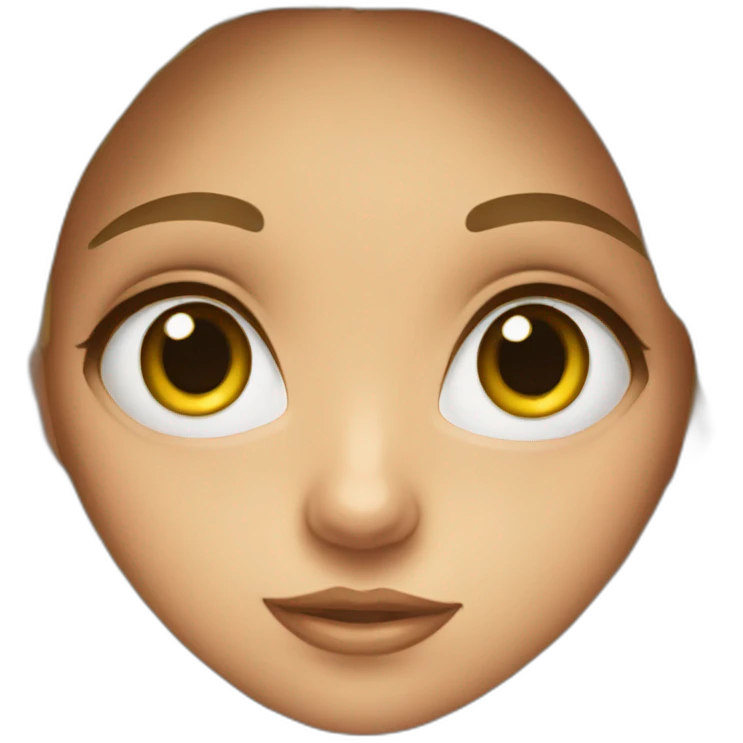 Big eyes girl emoji