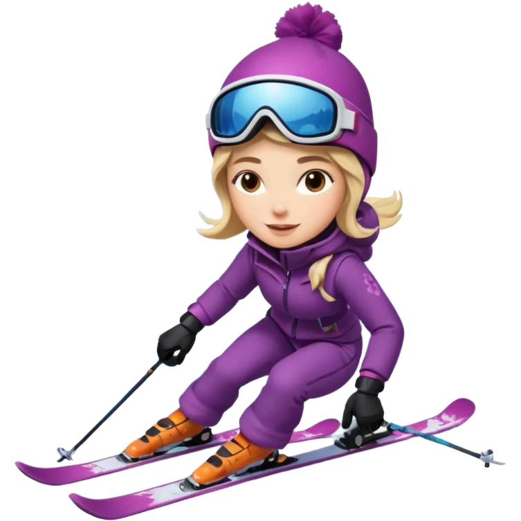 Woman Skiing Matterhorn emoji