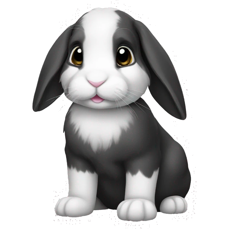 black lop rabbit emoji