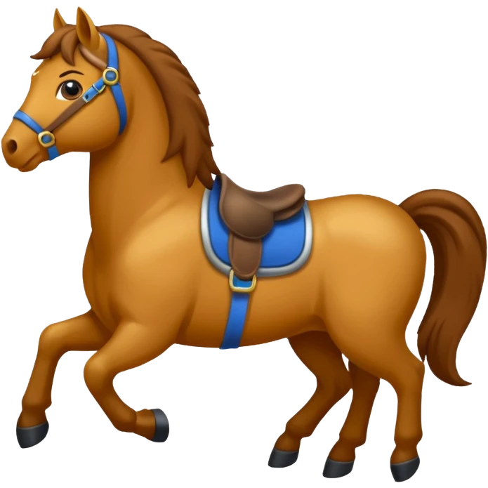 Crie a imagem de um cavalo emoji