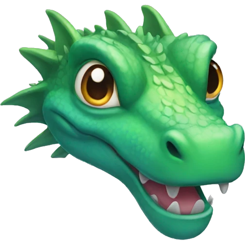 water dragon face emoji emoji