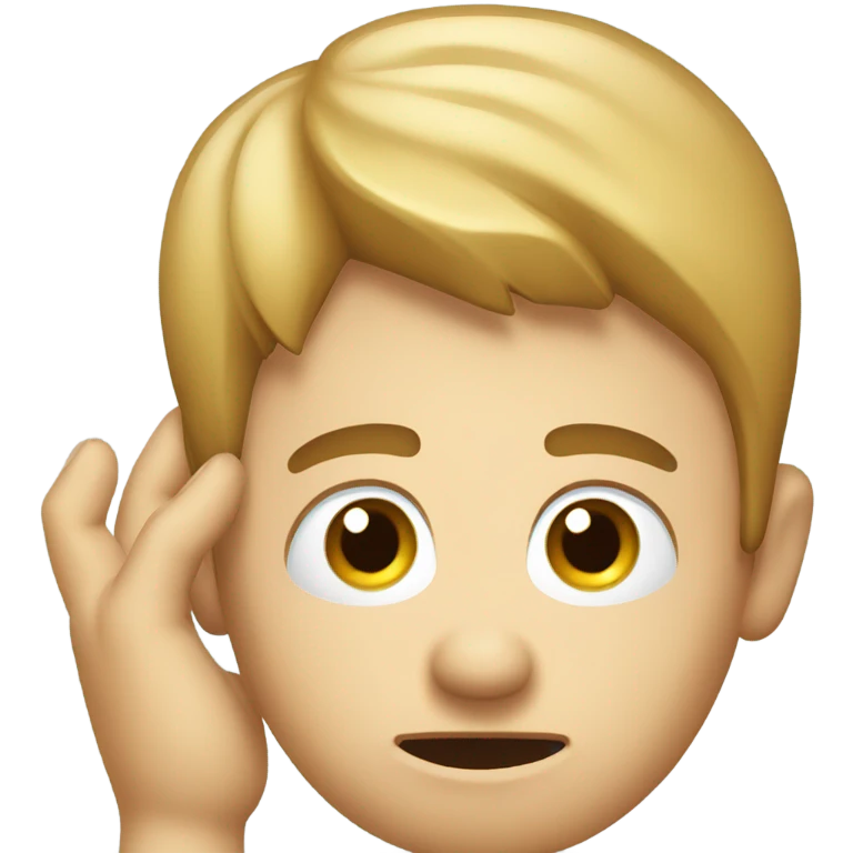 A person scratching his head emoji