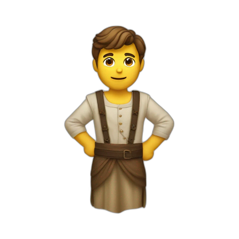 Homme qui fait un salut romain emoji