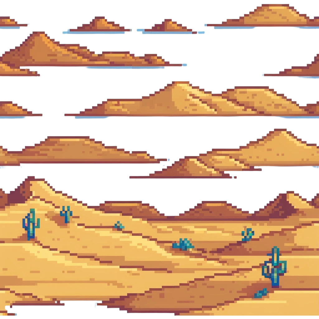 sunny desert landscape with rolling sand dunes emoji