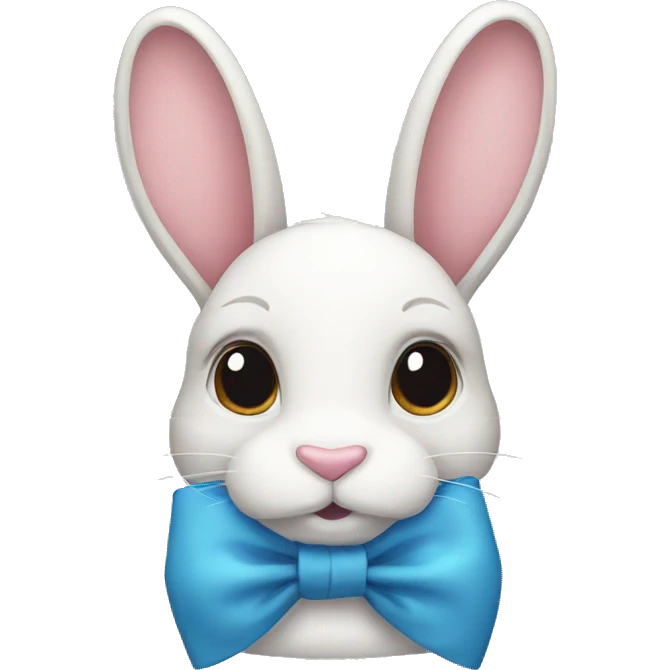 Bunny with an bow emoji