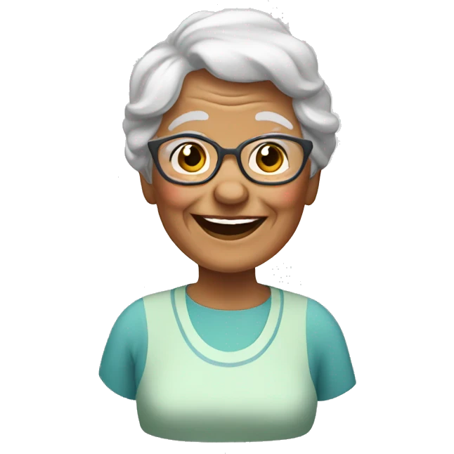happy  grandma emoji