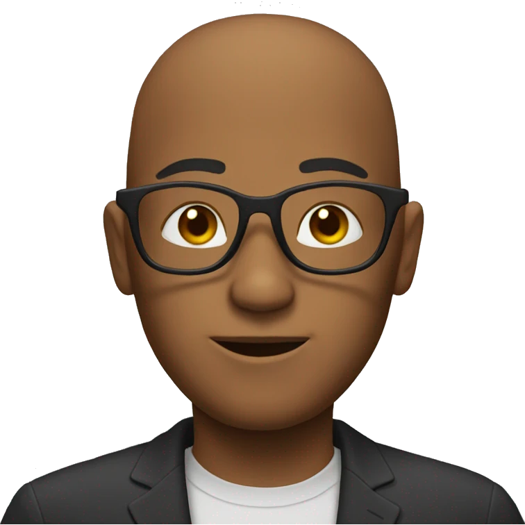 non-nerd emoji with glasses emoji