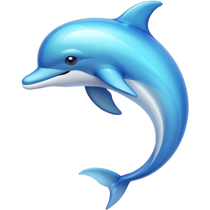 Crystal dolphin emoji