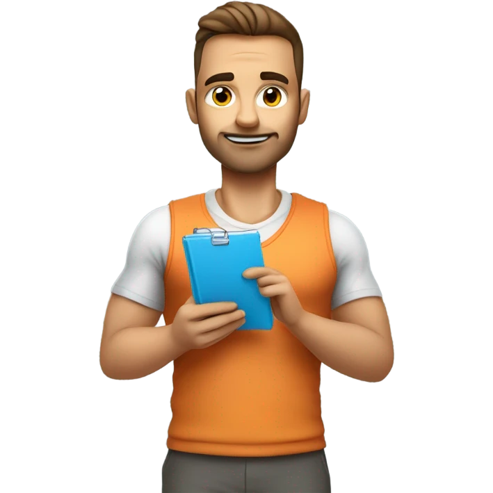 Calorie counting man emoji