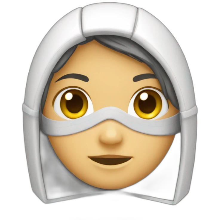 Girl fencer sabre emoji