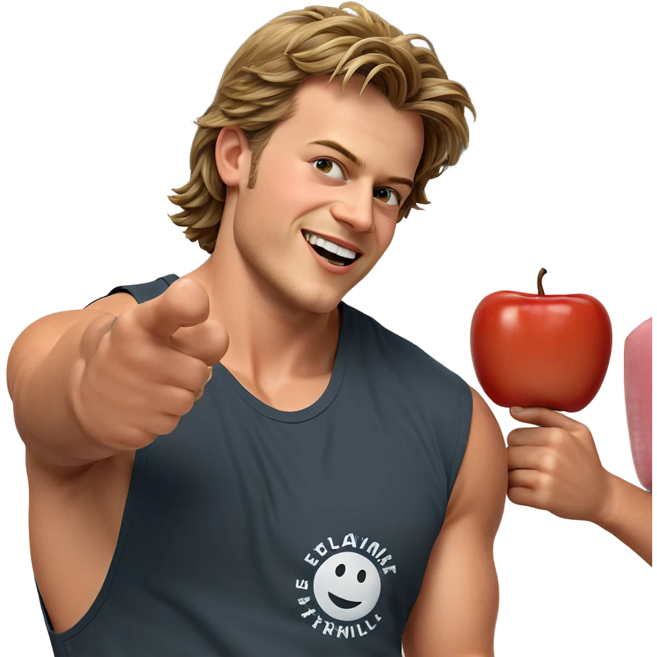 smiling boy in tank top emoji