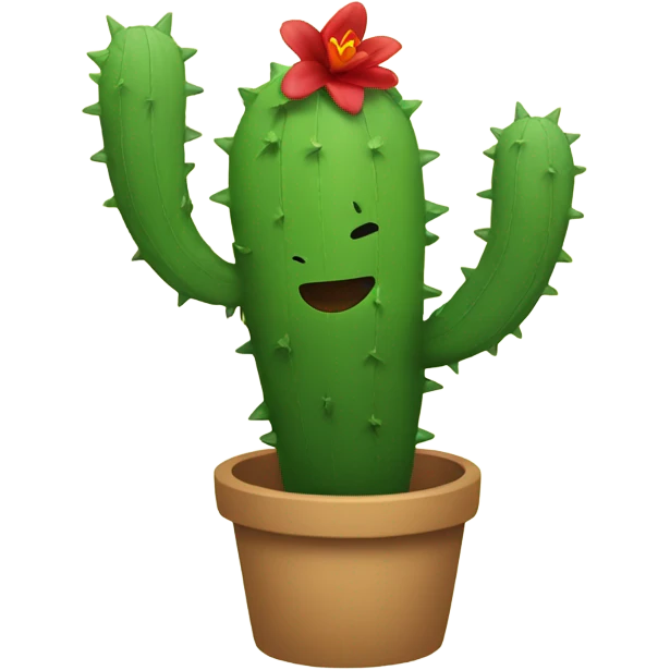 Dancing cactus  emoji