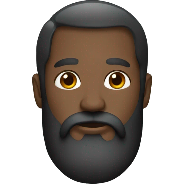 long-beard black emoji