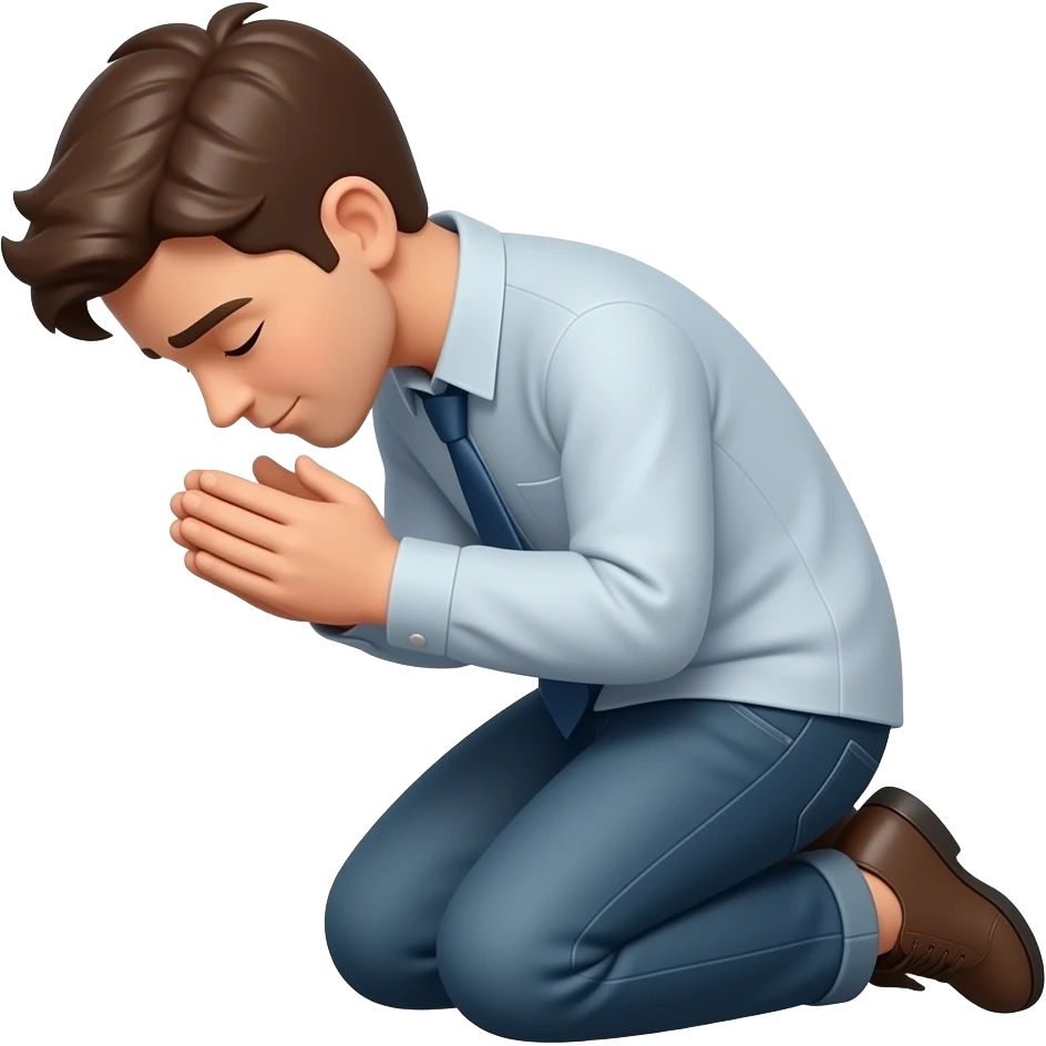 show a person on their knee begging emoji