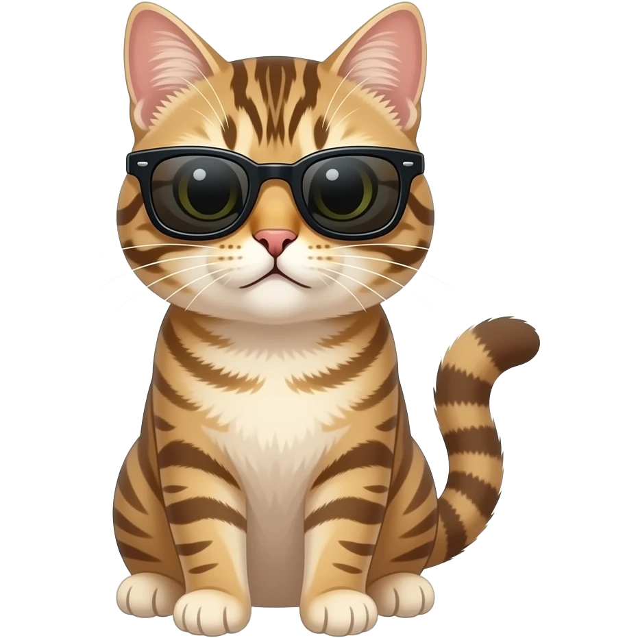 Cat wearing sunglasses emoji