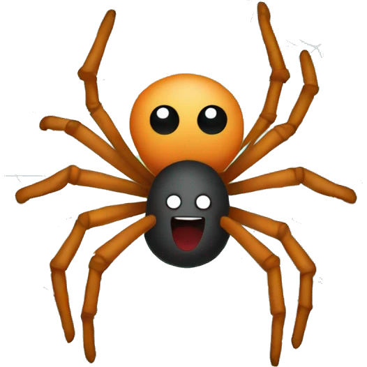 Spider with webs emoji