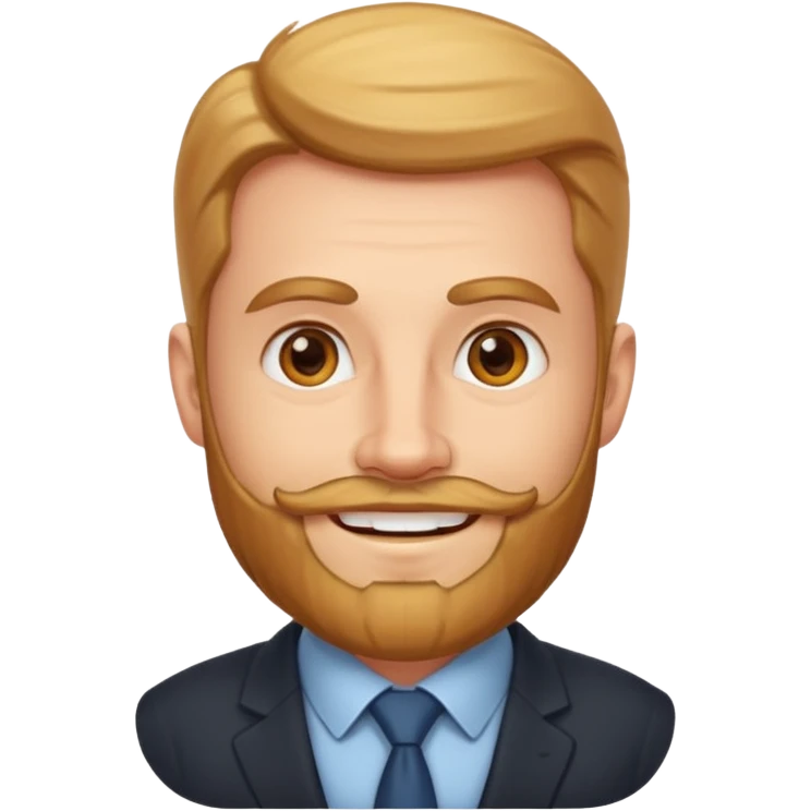 Compliance Boss with light beard , herding policies like a pro emoji