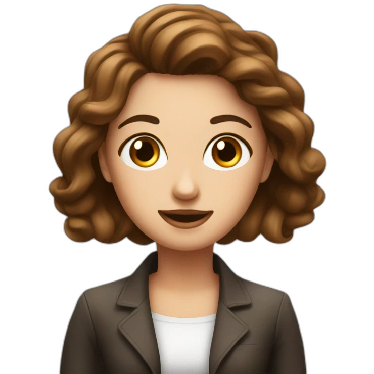Barista give coffe and blink emoji