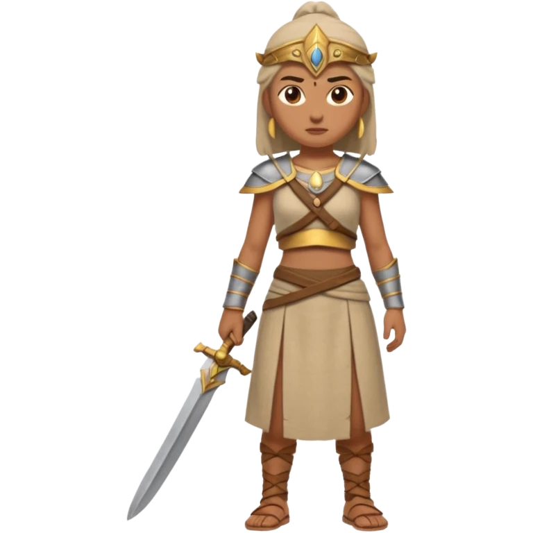 beige ancient warrior cloth skirt emoji
