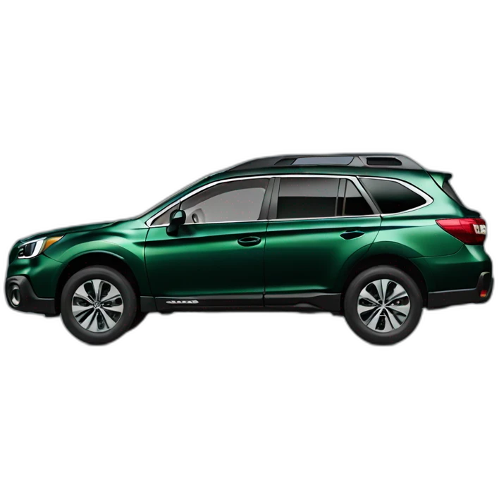 Dark Green Subaru Outback onyx edition emoji