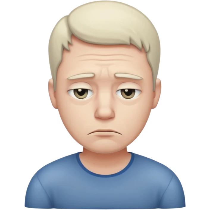 Sad man emoji