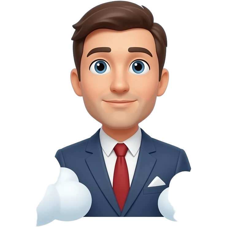 Dude look up at clouds emoji