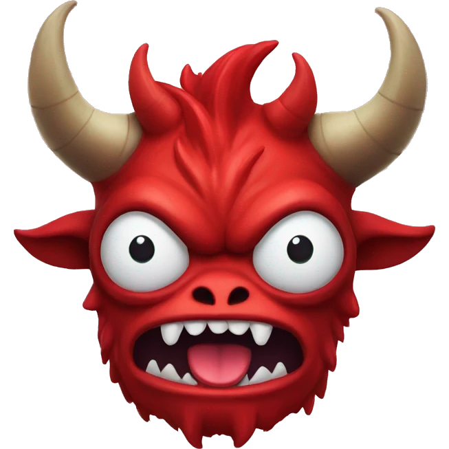 red horned monster emoji