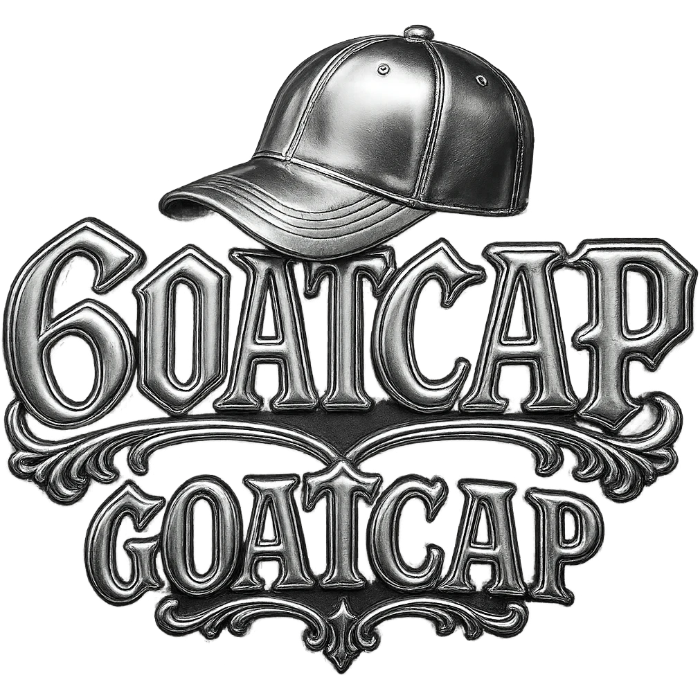 Add a cap graphic in the same Chrome Hearts style, with metallic chrome effects, gothic details, and ornate embellishments, keeping the '60ATCAP' text and overall look. emoji