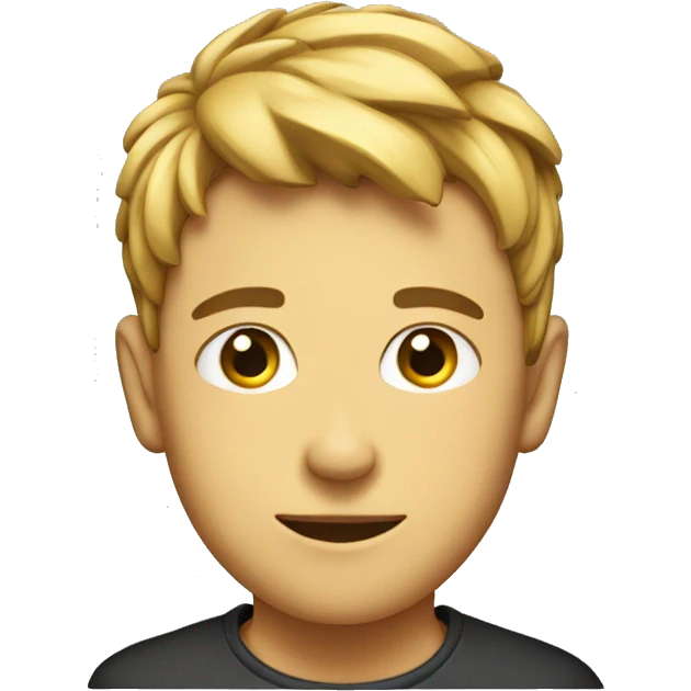 Headgehod with boy cut  emoji