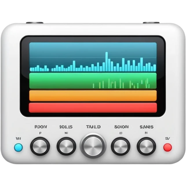 Audio equalizer interface with frequency bands and sliders emoji
